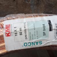 Rotolo di tubo in rame KME 15x1 mm – 50 metri