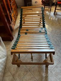 DUE strutture letto con reti a doghe ortopediche