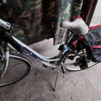 Bicicletta ebike da donna Bottecchia verde natura