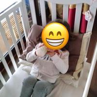 Lettino Erbesi in legno bianco