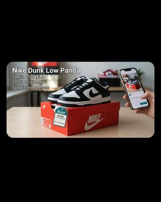 NIKE DUNK LOW PANDA 45.5 NUOVE ORIGINALI B/W 🐼