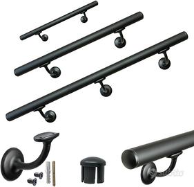 Corrimano a muro made in italy (Nero 300cm V42)