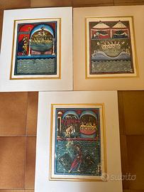 🖼️ Collezione di 3 Stampe Medievali