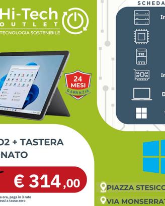 Microsoft SurfaceGo2+Tastiera Cover Ricondizionato