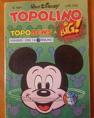 Topolino libretto Disney n.1684 del 06 Marzo 1988