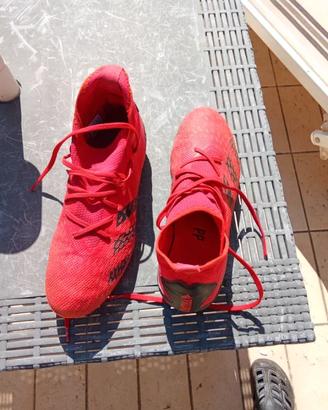 Scarpe calcio Adidas rosse predator 43