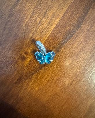 charm pendente pandora farfalla blu