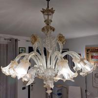 Lampadario in vetro Murano