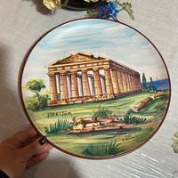 Piatto ceramica artistica Paestum