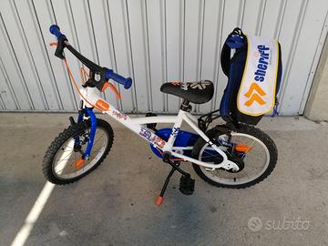 Bicicletta bambino con zaino incluso.