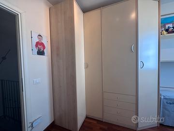 Camerina con Armadio e letto contenitore singolo
