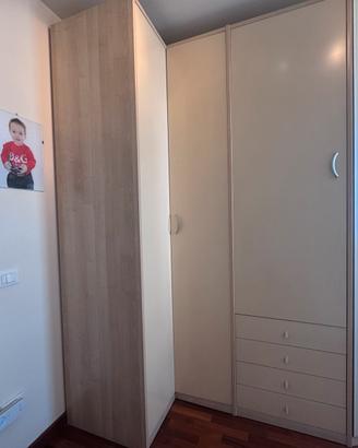 Camerina con Armadio e letto contenitore singolo