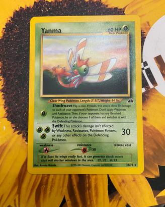 Yanma carta pokemon rara neo discovery