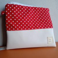 pochette portatutto in stoffa, portatutto con zip