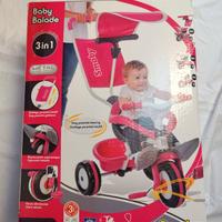 Smoby Triciclo Baby Balade Rosa