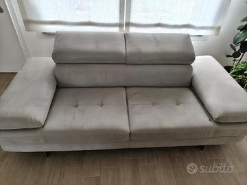 Divano grigio 200x100 cm
