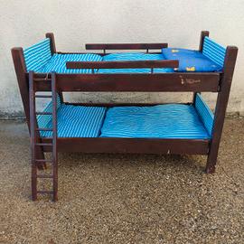 Lettino per bambole legno artigianale antiquariato