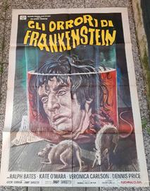 manifesto cinema film gli orrori di Frankstain