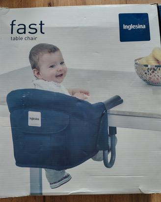seggiolino da tavolo inglesina blu