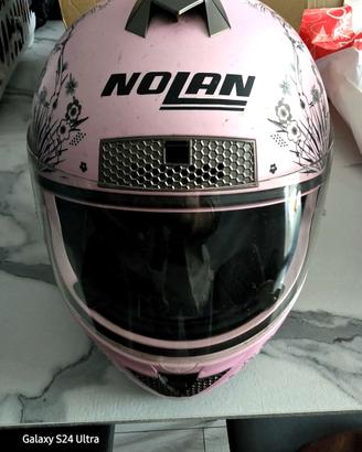 Casco integrale Nolan N63 rosa - Taglia XS-S Con s