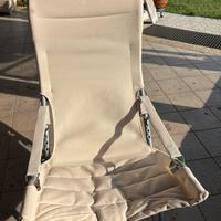 Poltrona sdraio imbottita  e richiudibile