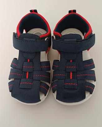 Sandali bambino Chicco numero 23 blu e rossi