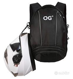 Og original zaino moto 25l portacasco impermeabile