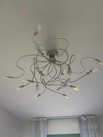 Lampadario  stile moderno e bayour cordinate.