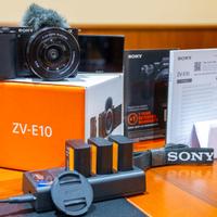 SONY ZV-E10 Vlog + obiettivo Sony PZ 16-50 mm OSS