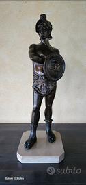 Bronzo Guerriero Greco con Scudo Medusa 55 cm