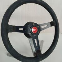 volante originale Fiat 124 Abarth Rally scamosc.