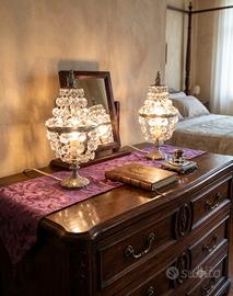 coppia abat-jour vintage stile impero