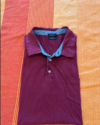 Polo Uomo Doppelgänger Bordeaux TG XXL - Come nuov