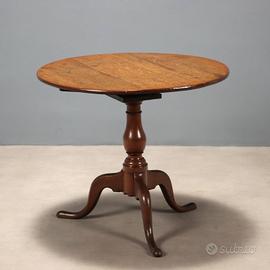 Tavolino a Vela in Rovere - Metà XIX Secolo