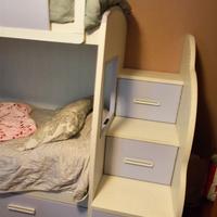 Letto a castello con contenitori + materassi memor