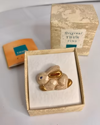 Spilla Thun coniglio con scatola da collezione