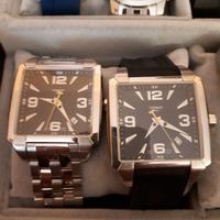 N.3 Tissot quadrato nero e blu come nuovi