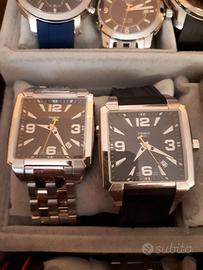 N.3 Tissot quadrato nero e blu come nuovi