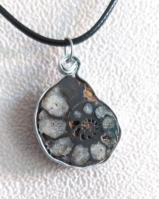 Ciondolo di Ammonite Fossile