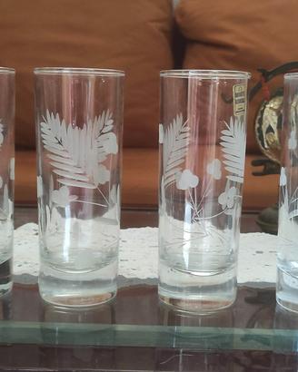 set 6 bicchieri/tumbler alti vintage