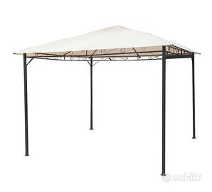 Gazebo da giardino con struttura in acciaio