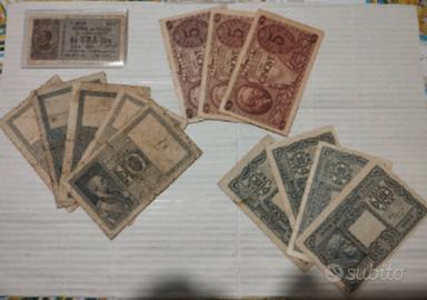 13 banconote in lire italiane del Regno