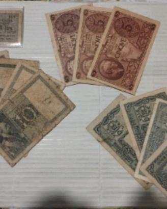 13 banconote in lire italiane del Regno