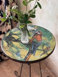 VENDUTO *** Tavolino Vintage Pappagalli