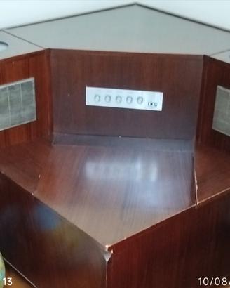 Raro Mobile Angolo Anni '70 giradischi case EQ bar