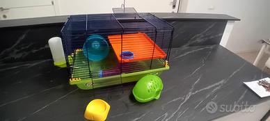 gabbia per criceto completa