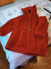 giaccone donna pelliccia sintetica con cappuccio 