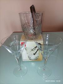 2 calici per cocktail+portaghiaccio Rocco Bormioli