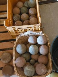 30 Bocce vintage in pietra