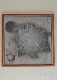 Mappa di Roma + Cornice | Assassin's Creed Brother